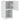 Comode TV cu lumini LED, 2 buc., alb, 30,5x30x60 cm