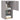 Comode TV cu lumini LED, 2 buc., gri sonoma, 30,5x30x60 cm