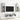 Comode TV cu lumini LED, 2 buc., gri beton, 60x30x30 cm