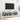 Comode TV cu lumini LED, 2 buc., gri beton, 60x30x30 cm