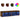 Comode TV cu lumini LED, 2 buc., stejar fumuriu, 60x30x30 cm