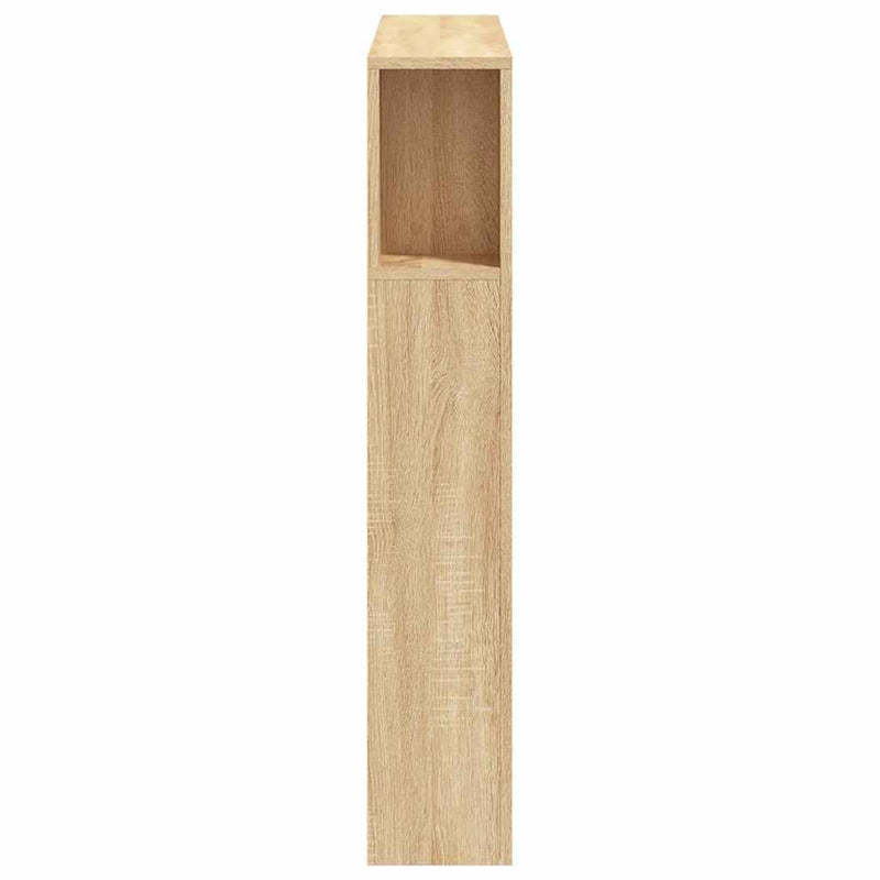 Tăblie de pat cu LED, stejar sonoma, 100x18,5x103,5 cm, lemn