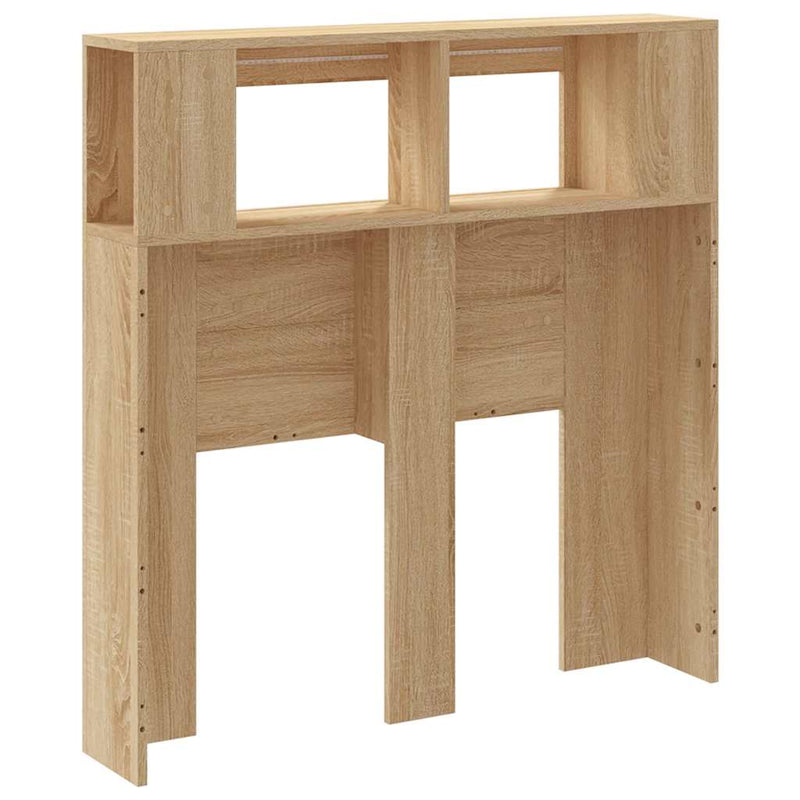 Tăblie de pat cu LED, stejar sonoma, 100x18,5x103,5 cm, lemn