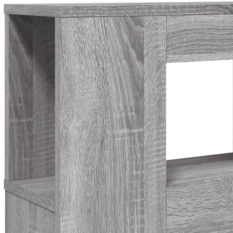 Tăblie de pat cu LED, gri sonoma, 160x18,5x103,5 cm, lemn