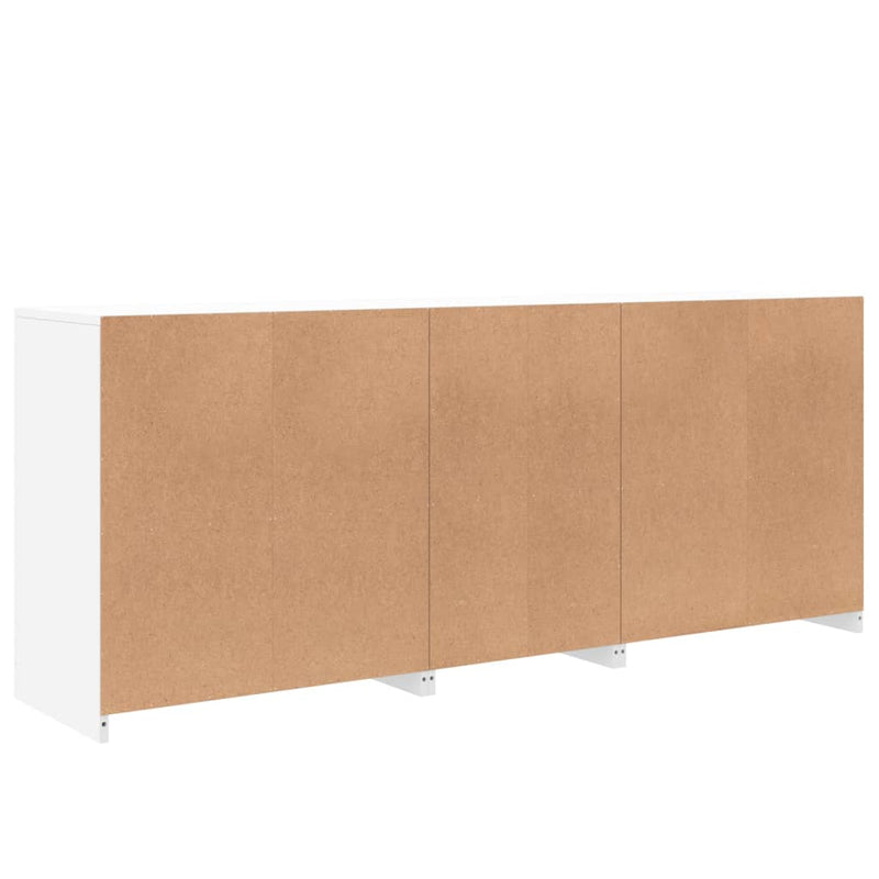 Dulap cu lumini LED, alb, 162x37x67 cm