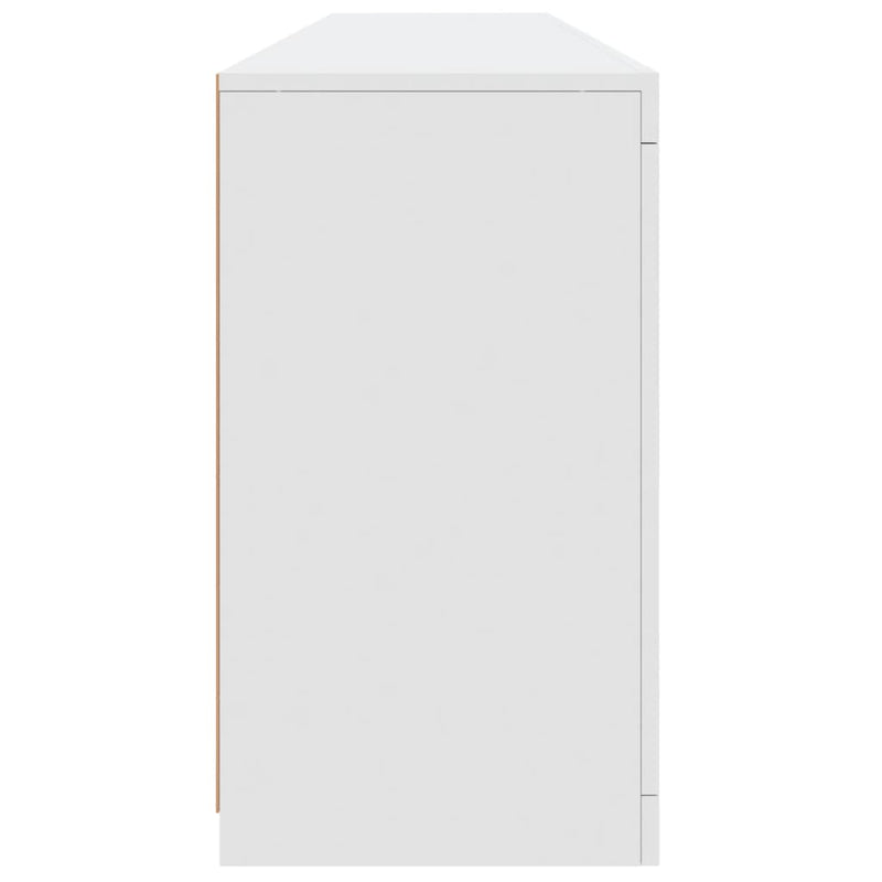 Dulap cu lumini LED, alb, 181,5x37x67 cm
