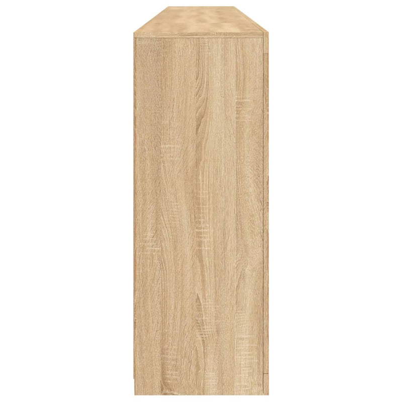 Servantă cu lumini LED, stejar sonoma, 162x37x100 cm