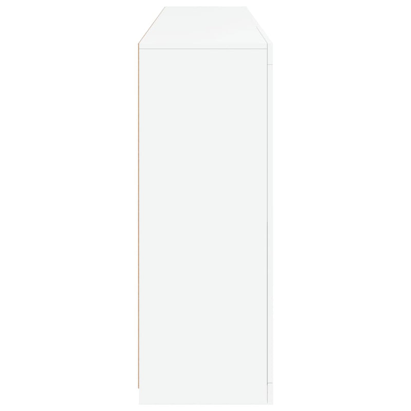 Servantă cu lumini LED, alb, 181,5x37x100 cm