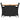 Set bistro cu perne, 3 piese, negru, poliratan