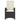 Set bistro cu perne, 3 piese, negru, poliratan