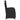 Set bistro cu perne, 3 piese, negru, poliratan