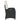 Set bistro cu perne, 3 piese, negru, poliratan