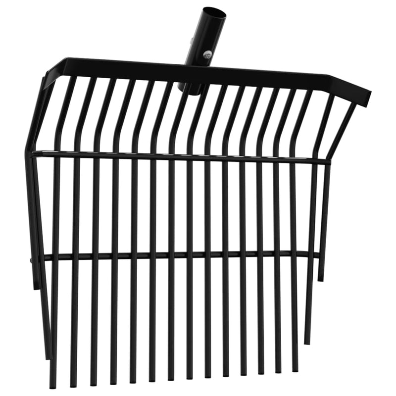 Furcă cu 14 cuțite, negru, oțel