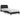 Cadru de pat Dover alb-negru 90x190 cm piele ecologică