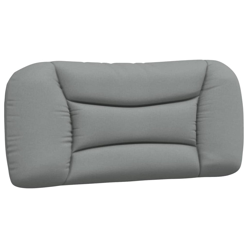 Pernă tăblie de pat, Hvar, gri deschis, 80 cm, material textil