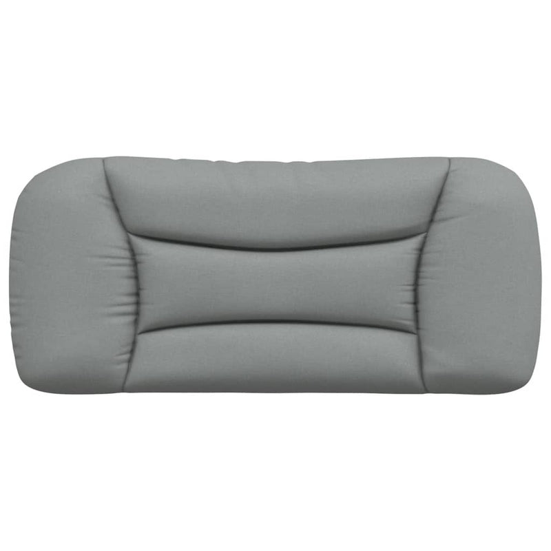 Pernă tăblie de pat, Hvar, gri deschis, 80 cm, material textil