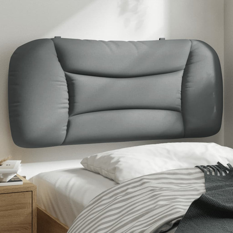 Pernă tăblie de pat, Hvar, gri deschis, 80 cm, material textil
