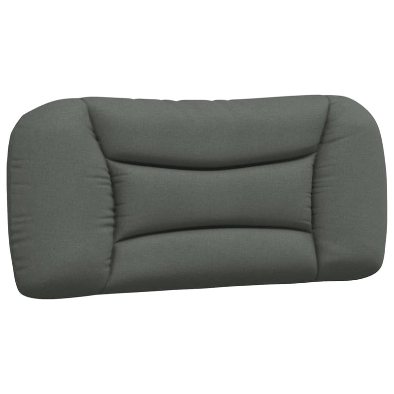 Pernă pentru tăblie de pat, Hvar, gri închis, 80 cm, material textil