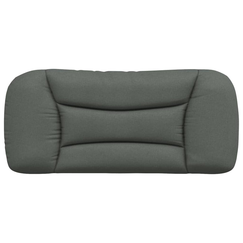 Pernă pentru tăblie de pat, Hvar, gri închis, 80 cm, material textil