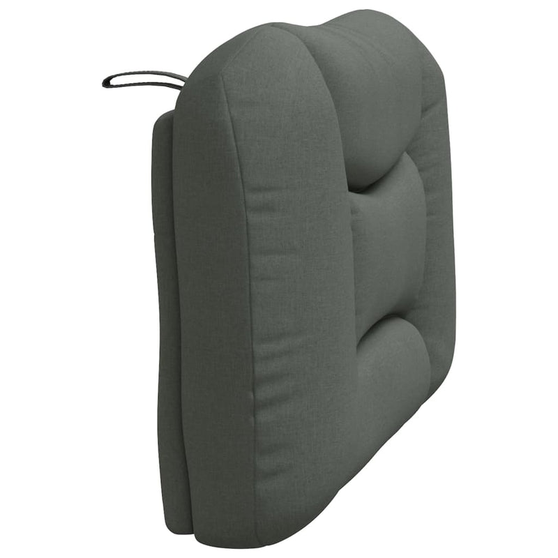 Pernă pentru tăblie de pat, Hvar, gri închis, 80 cm, material textil