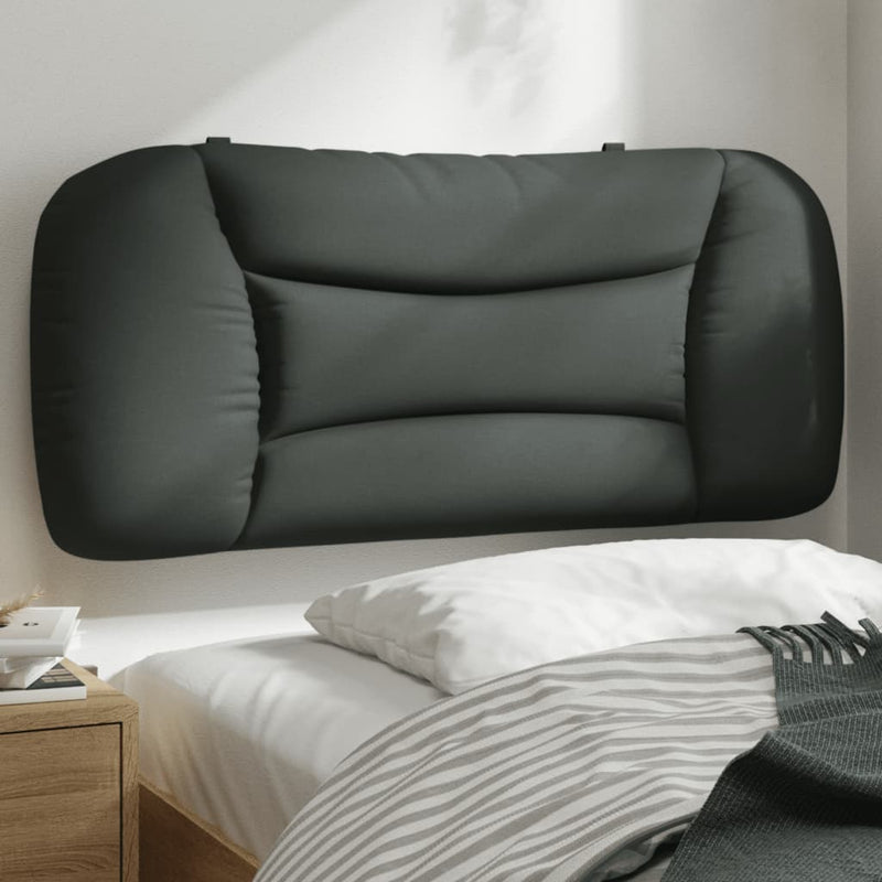 Pernă pentru tăblie de pat, Hvar, gri închis, 80 cm, material textil