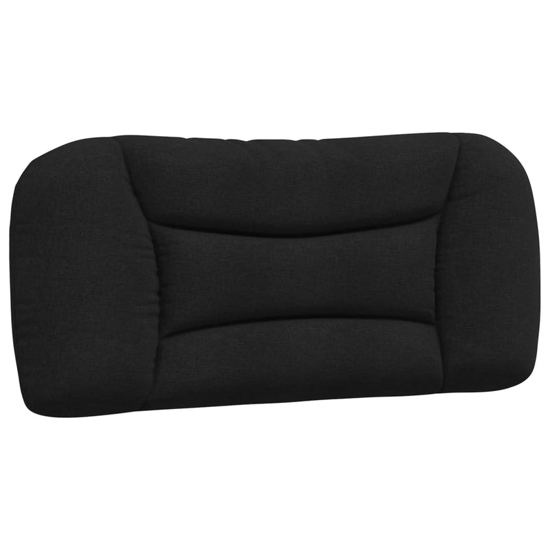 Pernă pentru tăblie de pat, Hvar, negru, 80 cm, material textil