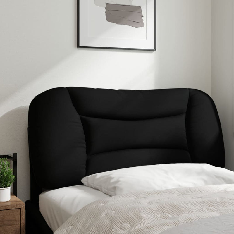 Pernă pentru tăblie de pat, Hvar, negru, 80 cm, material textil