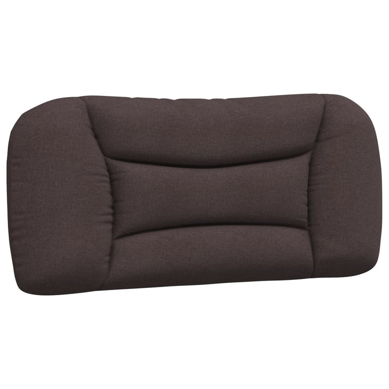 Pernă pentru tăblie de pat Hvar maro închis, 80 cm, material textil