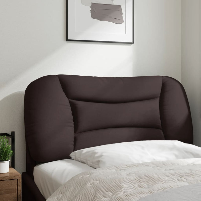 Pernă pentru tăblie de pat Hvar maro închis, 80 cm, material textil