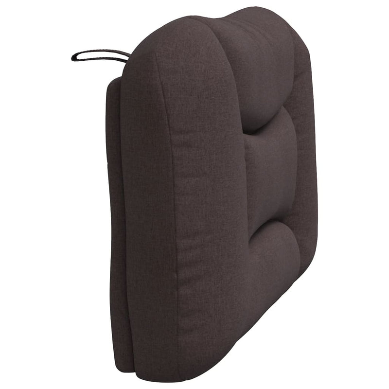 Pernă pentru tăblie de pat Hvar maro închis, 80 cm, material textil