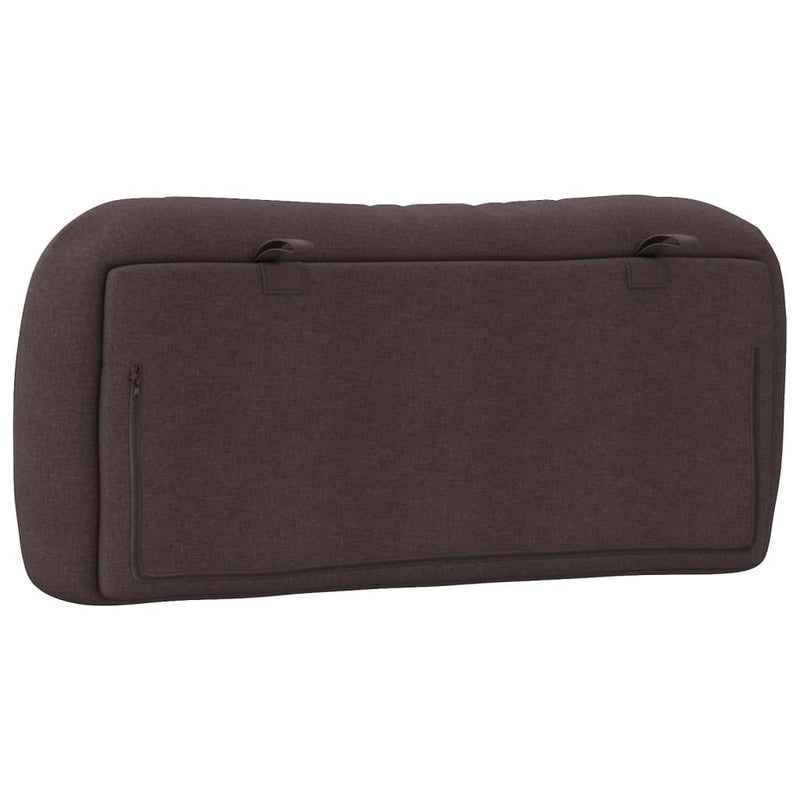Pernă pentru tăblie de pat Hvar maro închis, 80 cm, material textil