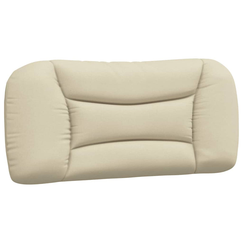 Pernă pentru tăblie de pat, Hvar, crem, 80 cm, material textil