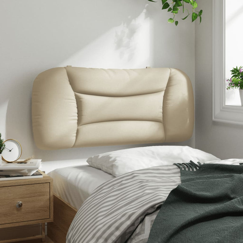 Pernă pentru tăblie de pat, Hvar, crem, 80 cm, material textil