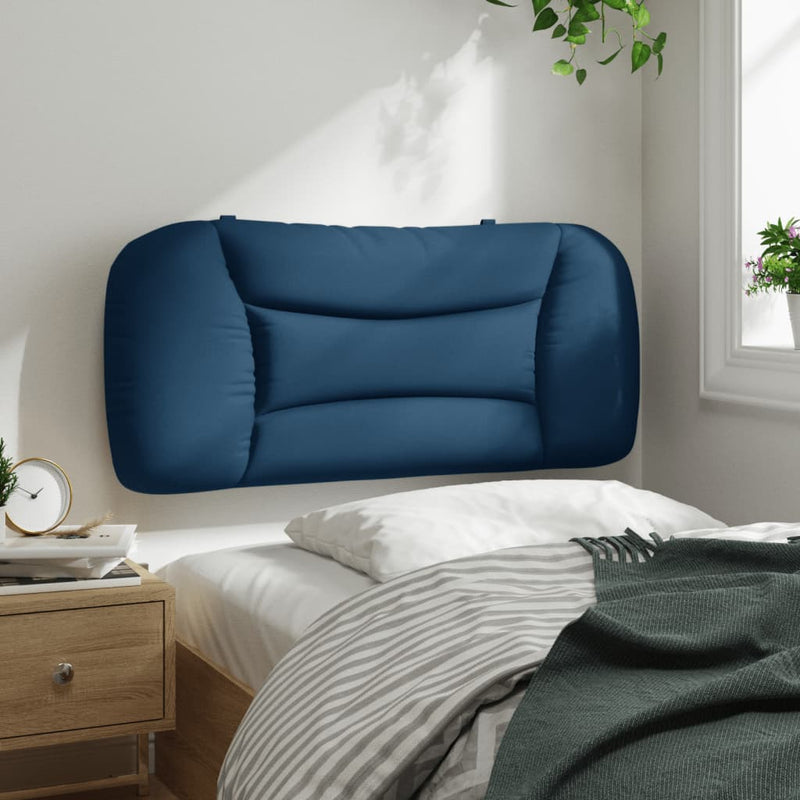 Pernă pentru tăblie de pat, Hvar, albastru, 80 cm, material textil