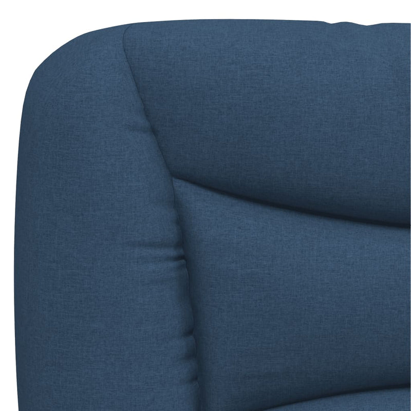 Pernă pentru tăblie de pat, Hvar, albastru, 80 cm, material textil