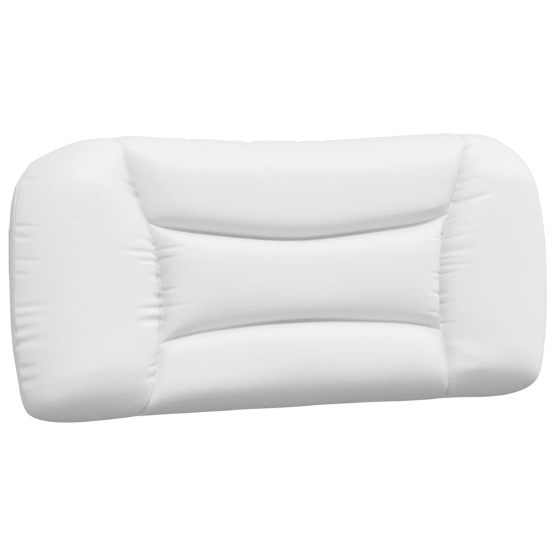 Pernă pentru tăblie pat, Hvar, alb, 80 cm, piele artificială