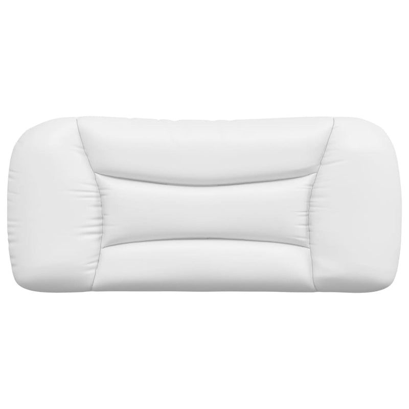 Pernă pentru tăblie pat, Hvar, alb, 80 cm, piele artificială