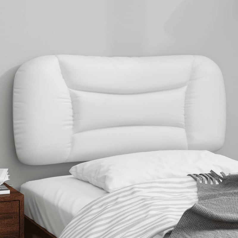 Pernă pentru tăblie pat, Hvar, alb, 80 cm, piele artificială