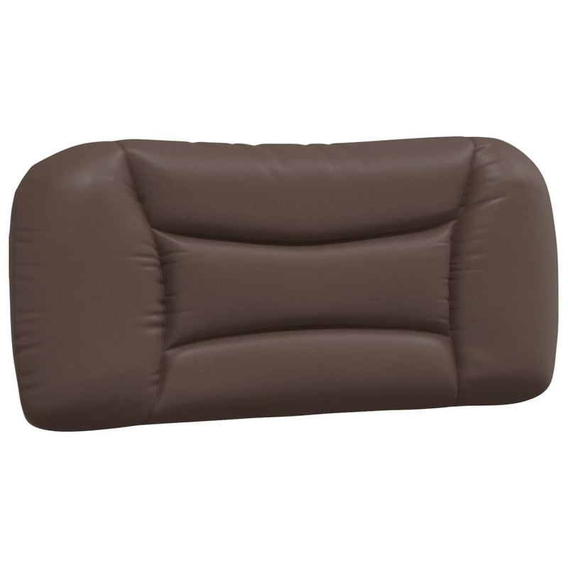 Pernă pentru tăblie pat, Hvar, maro, 80 cm, piele artificială