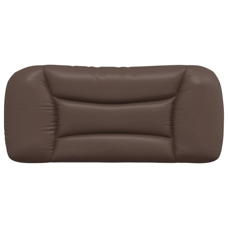 Pernă pentru tăblie pat, Hvar, maro, 80 cm, piele artificială