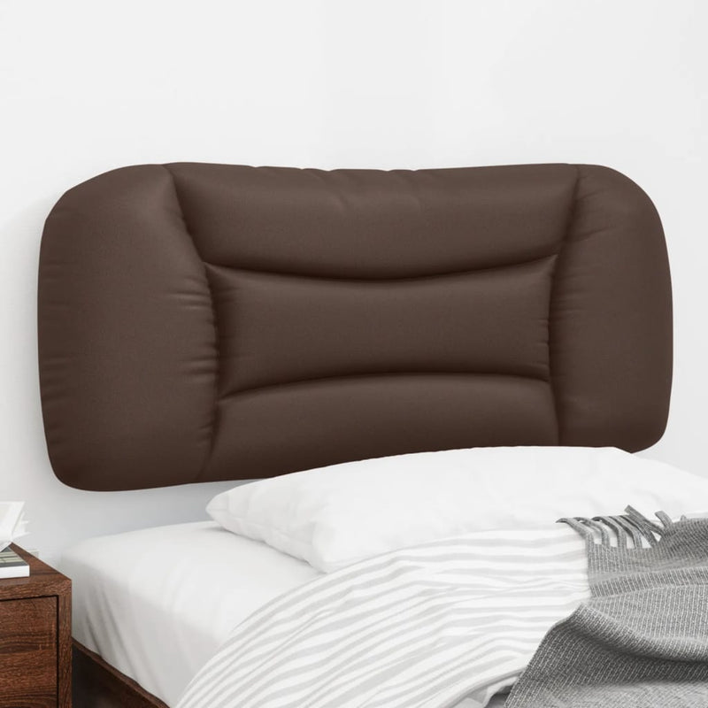 Pernă pentru tăblie pat, Hvar, maro, 80 cm, piele artificială