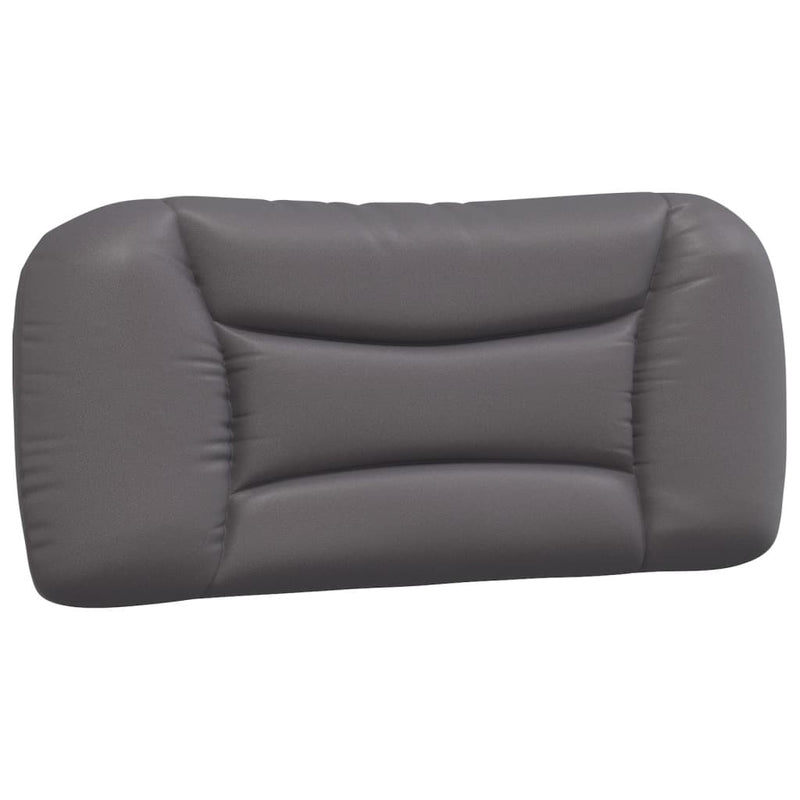 Pernă pentru tăblie pat, Hvar, gri, 80 cm, piele artificială