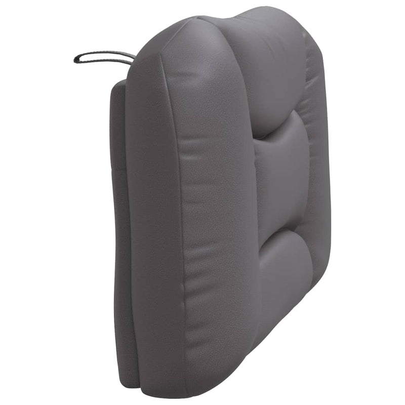 Pernă pentru tăblie pat, Hvar, gri, 80 cm, piele artificială
