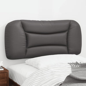 Pernă pentru tăblie pat, Hvar, gri, 80 cm, piele artificială