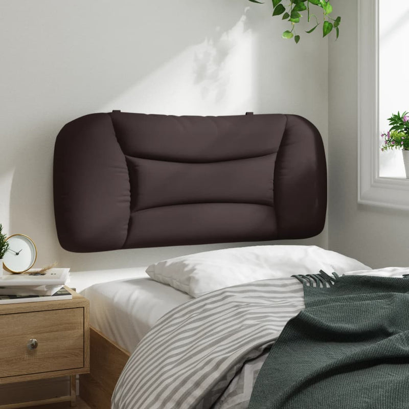 Pernă pentru tăblie de pat Hvar maro închis, 90 cm, material textil