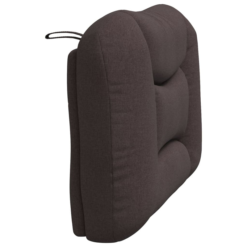 Pernă pentru tăblie de pat Hvar maro închis, 90 cm, material textil