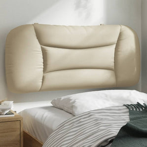 Pernă pentru tăblie de pat, Hvar, crem, 90 cm, material textil