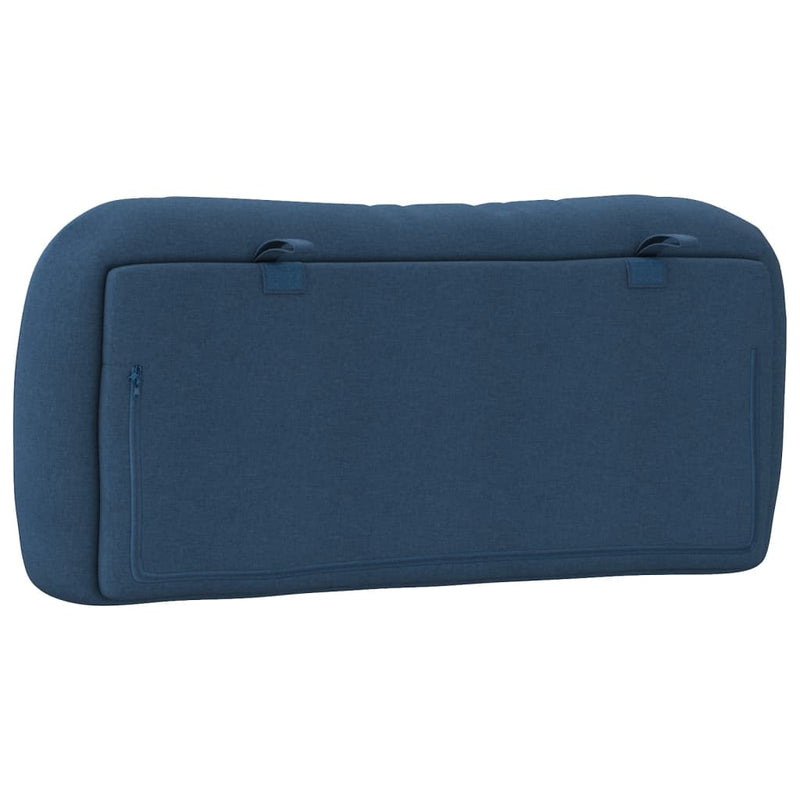 Pernă pentru tăblie de pat, Hvar, albastru, 90 cm, material textil
