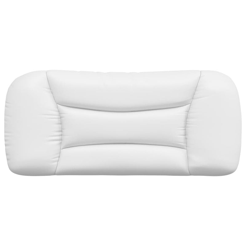 Pernă pentru tăblie pat, Hvar, alb, 90 cm, piele artificială
