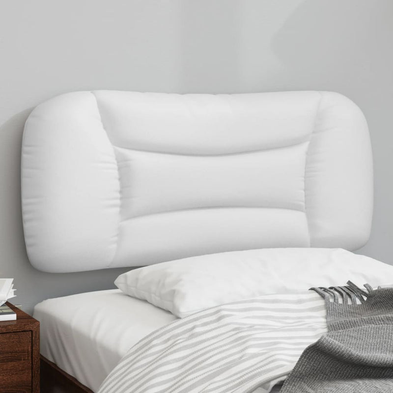Pernă pentru tăblie pat, Hvar, alb, 90 cm, piele artificială